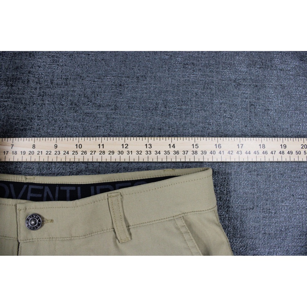 Gerry Mens Fleece Lined Adventure Pants Tan Khaki Hiking Utility 32x30 Stretch - Picture 9 of 11